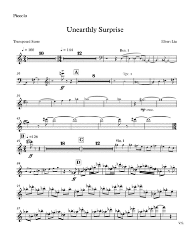Unearthly Surprise for Orchestra - Instrumental Parts