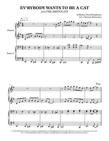 Ev'rybody Wants To Be A Cat (arr. Christian Bennedsen)