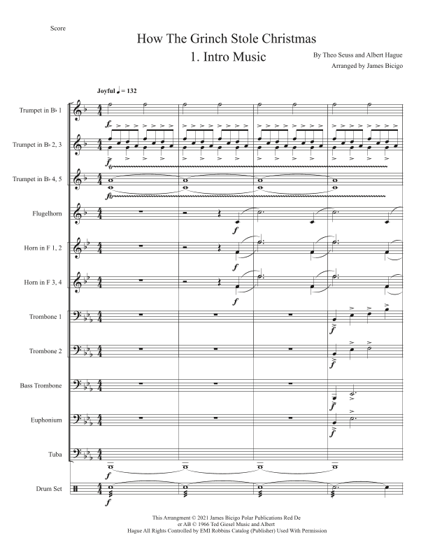 How The Grinch Stole Christmas (arr. Jim Bicigo)