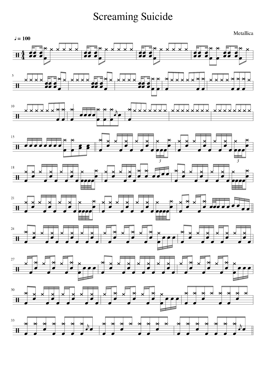 Screaming Suicide (arr. Matěj Diviš)