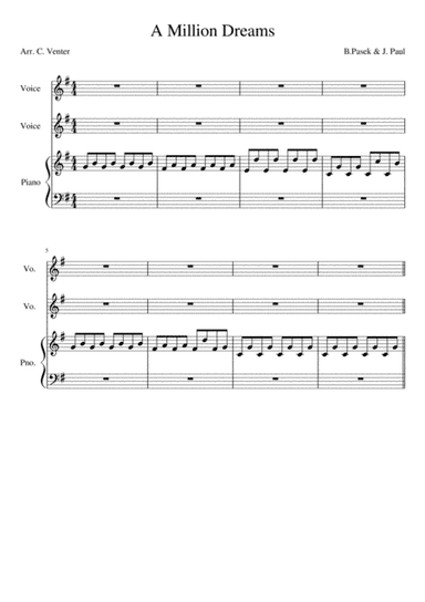 A Million Dreams (arr. Caroline Venter)