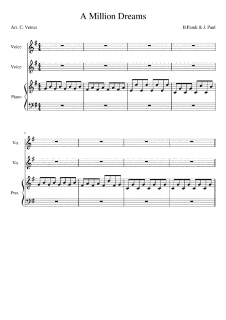 A Million Dreams (arr. Caroline Venter)