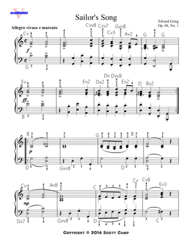 Sailor's Song, Op. 68, No. 1 (arr. Scott Camp)