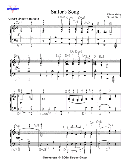 Sailor's Song, Op. 68, No. 1 (arr. Scott Camp)