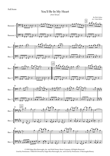 You'll Be In My Heart (arr. Fabio Britto)
