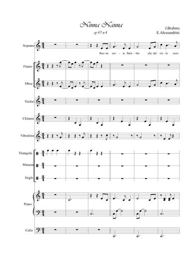 Ninna Nanna in C (arr. Ester Alessandrini)