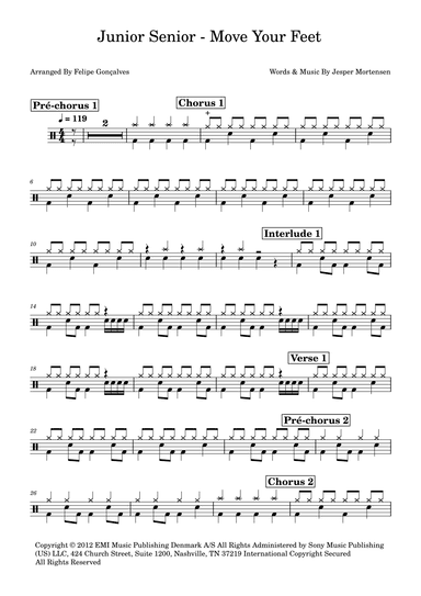 Move Your Feet (arr. Felipe Gonçalves)
