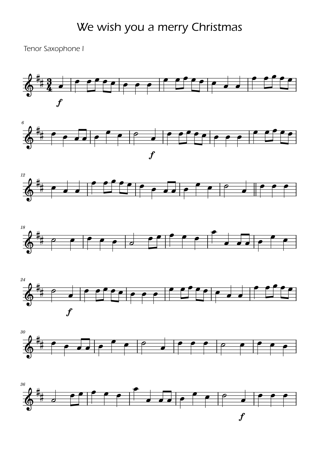 We Wish You a Merry Christmas - Sax Duet w/ Piano (arr. Ygor Nunes)
