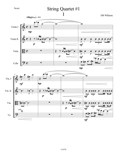 String Quartet #I