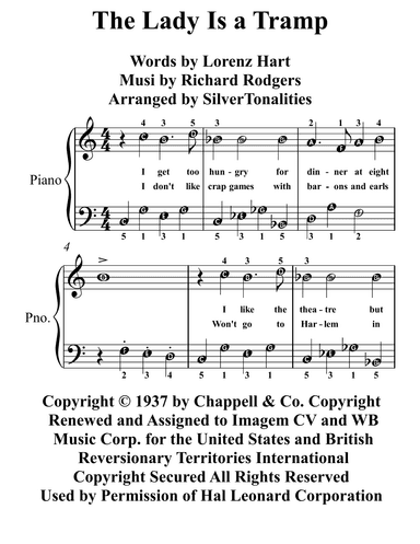 The Lady Is A Tramp (arr. SilverTonalities)
