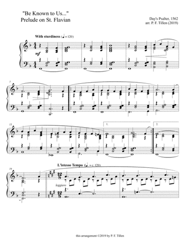 Be Known to Us... Prelude on St. Flavian (arr. PFTMusic)