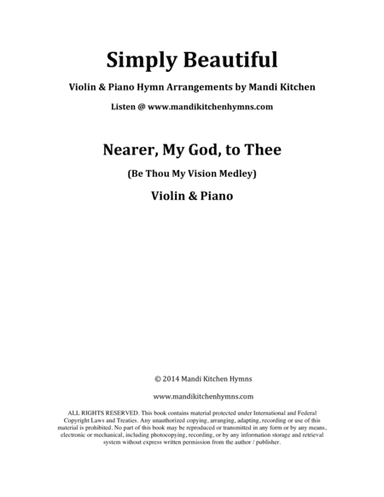 Nearer, My God, to Thee (Violin & Piano) (arr. Mandi Kitchen)