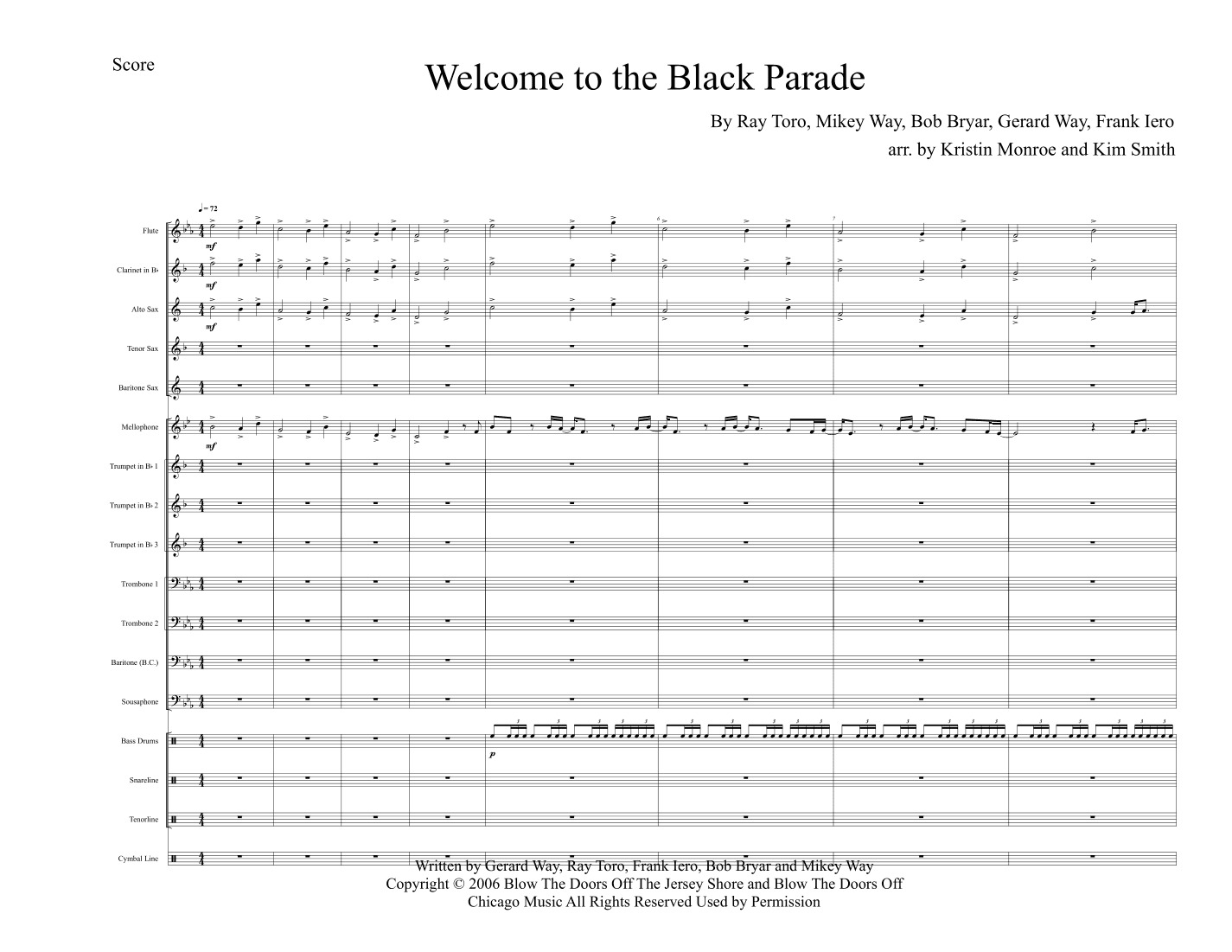 Welcome To The Black Parade (arr. Kristin Monroe)