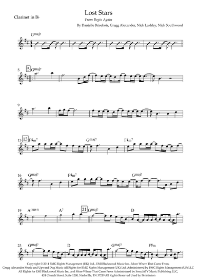 Lost Stars (arr. Fabio Britto)