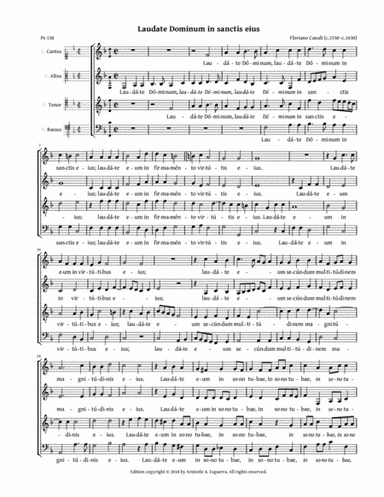 Laudate Dominum in sanctis eius (Canali) (arr. Aristotle A. Esguerra)