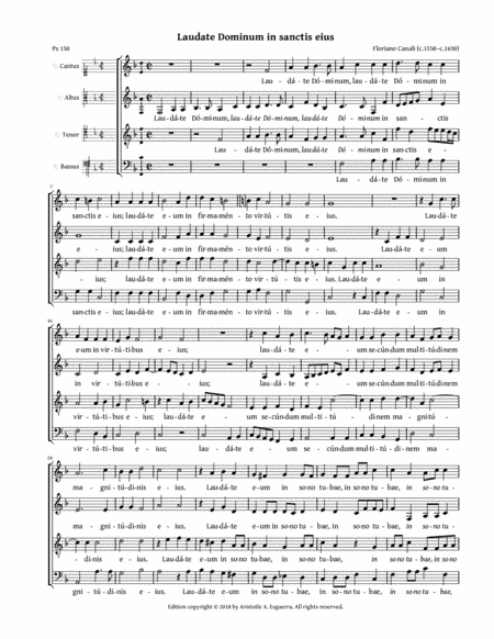 Laudate Dominum in sanctis eius (Canali) (arr. Aristotle A. Esguerra)