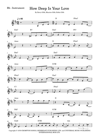 How Deep Is Your Love (arr. Fabio Eduardo de Oliveira)