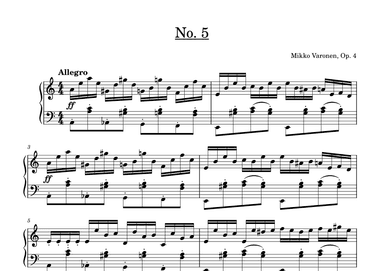 Five Études Op. 4, No. 5