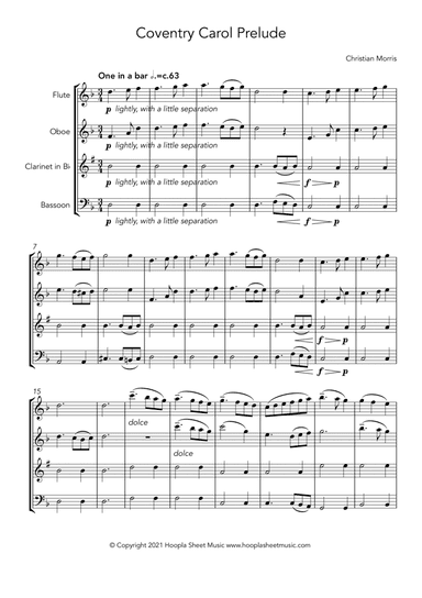 Coventry Carol Prelude (arr. Hoopla Sheet Music)