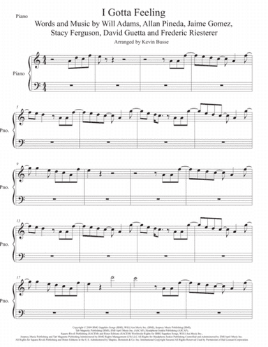 I Gotta Feeling (arr. Kevin Busse)