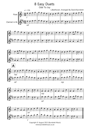 8 Duets for Flute And Clarinet (arr. David Burndrett)