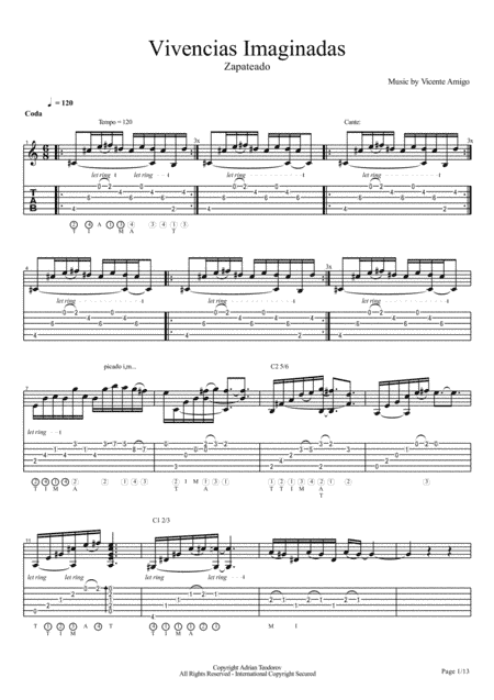 Vicente Amigo - Vivencias Imaginadas - 7 - Vivencias Imaginadas (arr. Adrian Teodorov)