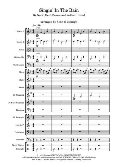 Singin' In The Rain (arr. Seán Ó Cléirigh)
