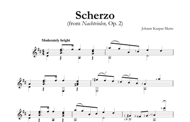 Scherzo (from Nachtviolen, Op. 2) (arr. Johann Kaspar Mertz)