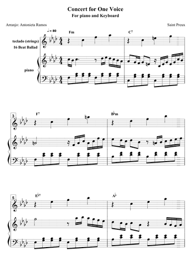 Concerto Pour Une Voix (arr. Antonieta Ramos Valverde)