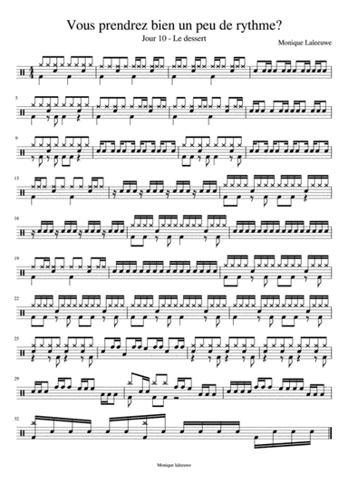 Vous prendrez bien un peu de rythme? Menu 10 complet et bass track with drums 3 tempi