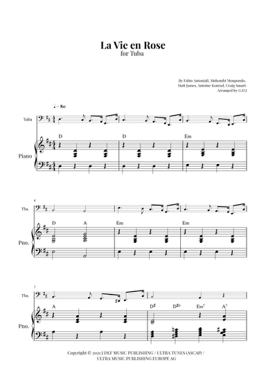 La Vie En Rose (arr. GDJ)