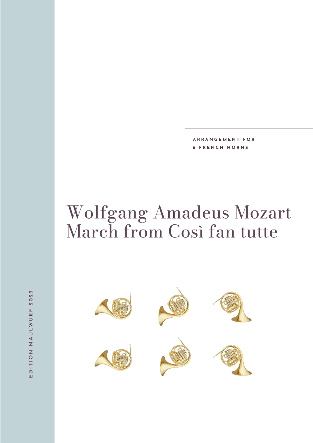 March from Così fan tutte (arr. Edition Maulwurf)