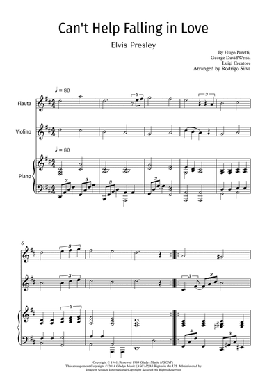 Can't Help Falling In Love (arr. Rodrigo Silva)