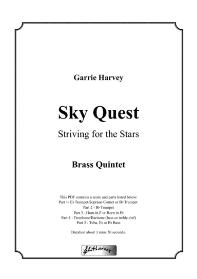 Sky Quest for Brass Quintet