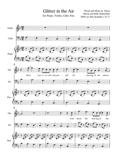 Glitter In The Air (arr. Ray Kamada)