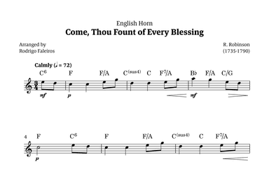 Come Thou Fount of Every Blessing (arr. Rodrigo Faleiros)