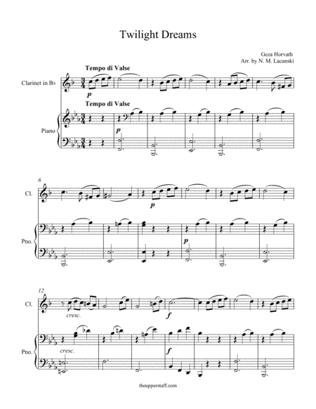 Twilight Dreams (arr. Nick Lacanski)