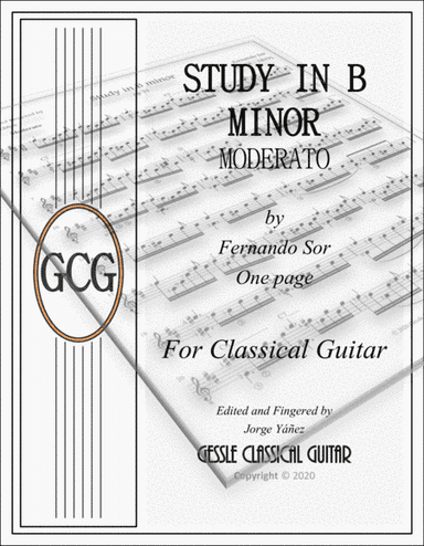 Moderato - Study for guitar in B minor by Fernando Sor (arr. Jorge Yáñez)
