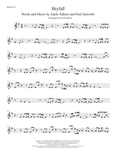 Skyfall (arr. Kevin Busse)