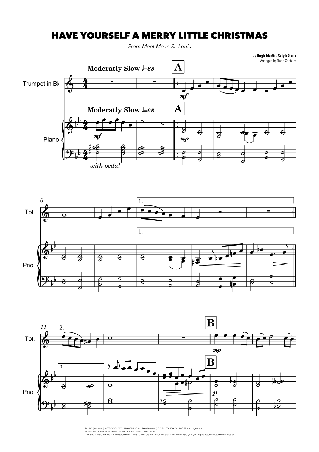 Have Yourself A Merry Little Christmas (arr. Tiago Cordeiro)