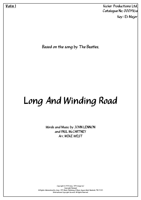 The Long And Winding Road (arr. Michael Storeton-West)