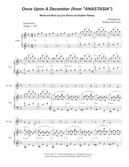 Once Upon A December (arr. Stephen DeCesare)