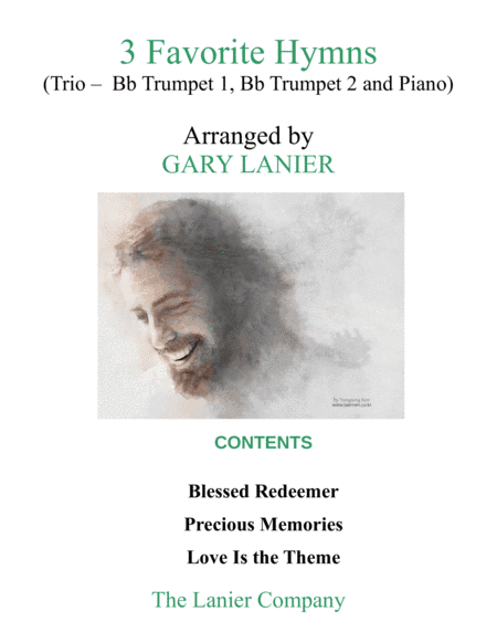 3 FAVORITE HYMNS (Trio - Bb Trumpet 1, Bb Trumpet 2 & Piano with Score/Parts) (arr. Gary Lanier)