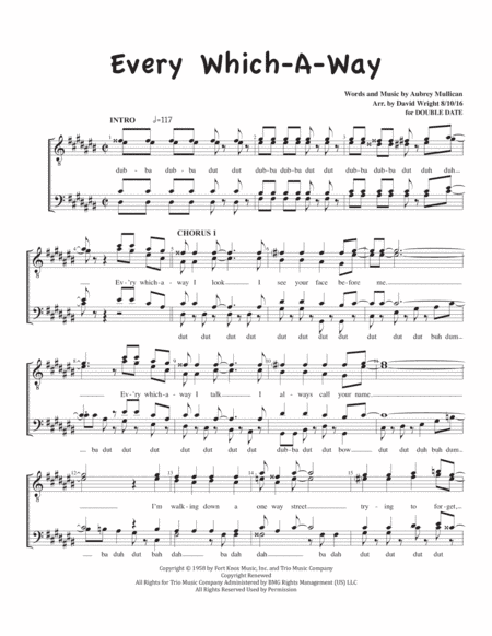Every Which-a-way (arr. David Wright)