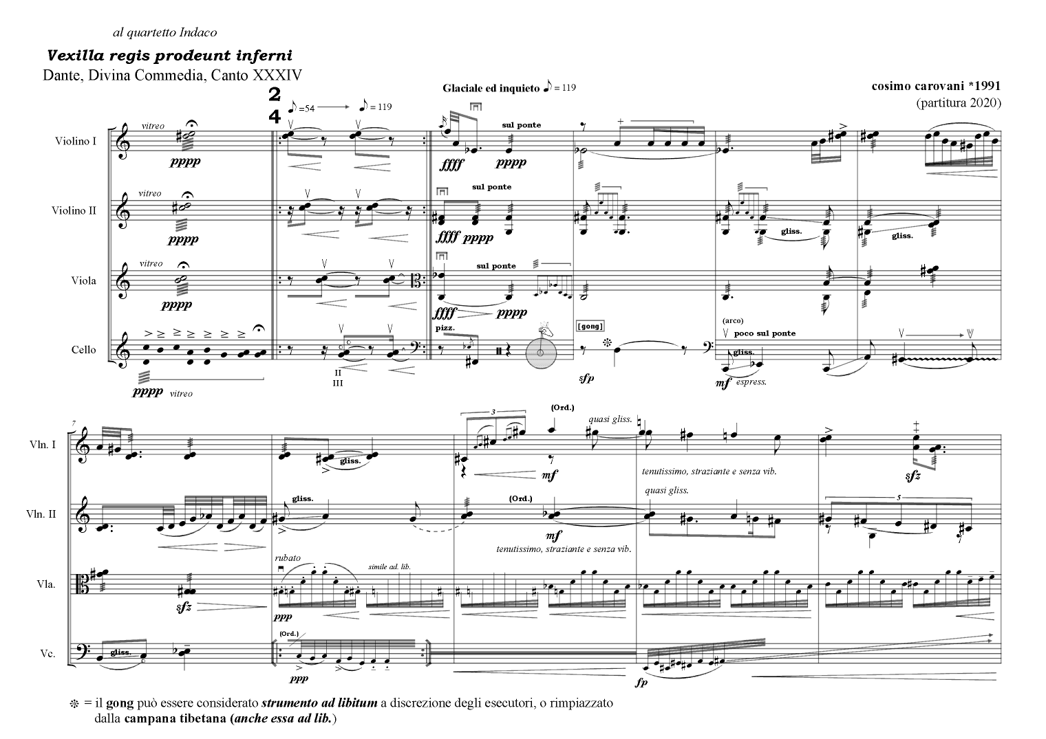 Cosimo Carovani: INFERNO CANTO XXXIV (ES-22-039) - Score Only
