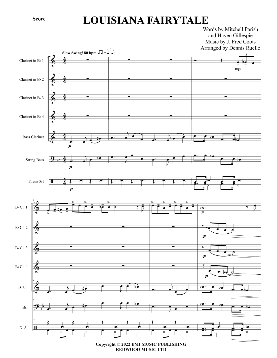 Louisiana Fairy Tale (arr. Dennis Ruello)