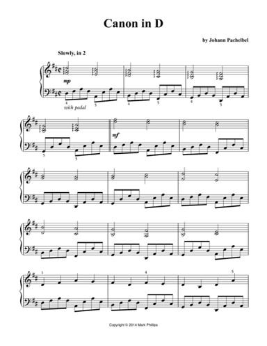 Canon in D (Pachelbel Canon) (arr. Mark Phillips)
