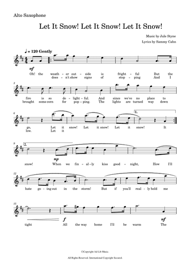 Let It Snow! Let It Snow! Let It Snow! (arr. Music Ad Lib)