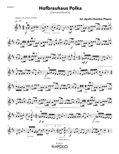 Hofbrauhaus Polka (arr. Apollo Chamber Players)