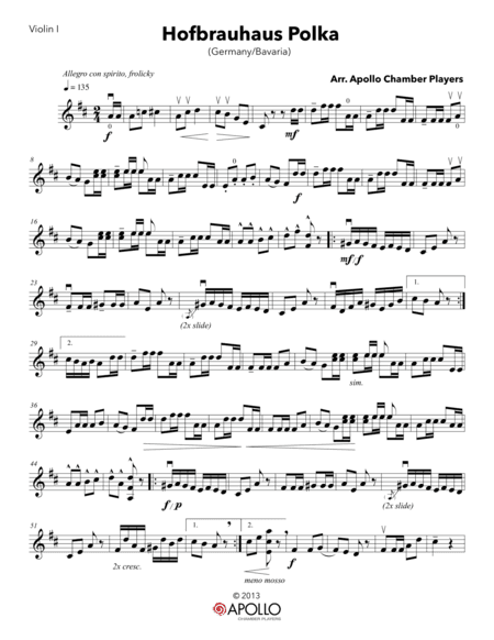 Hofbrauhaus Polka (arr. Apollo Chamber Players)